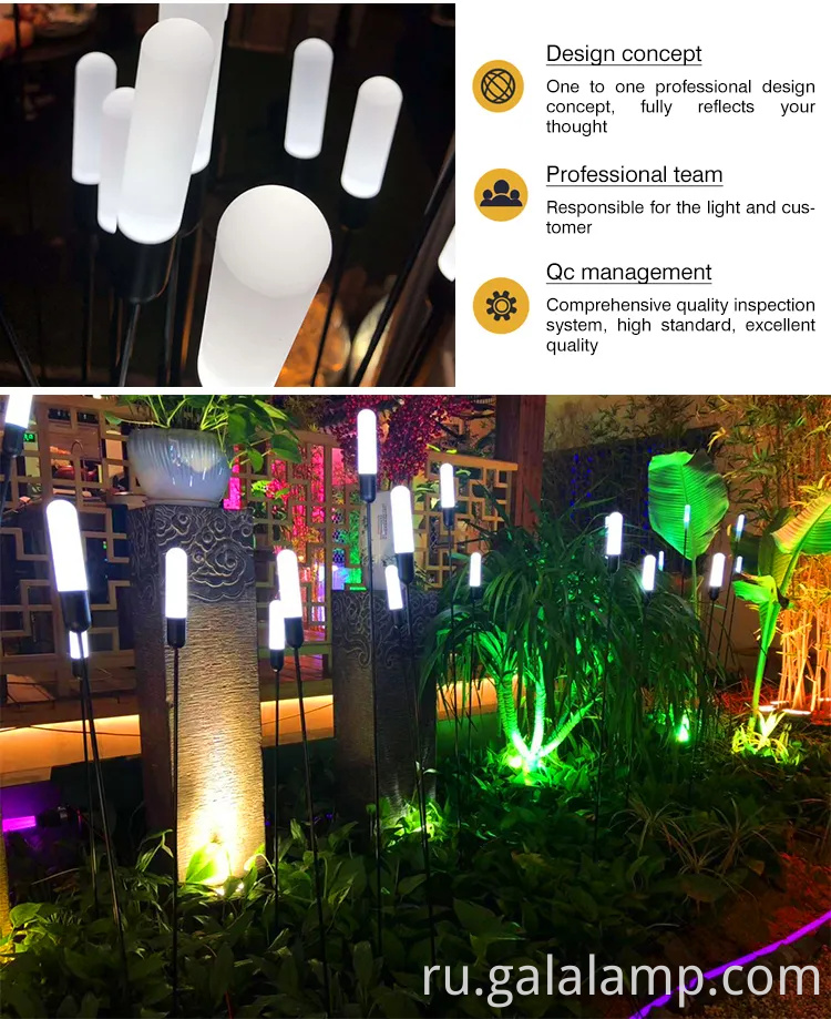 Волоконно -оптический свет творческий дизайн праздничный отдел ландшафт светодиодные садовые огни